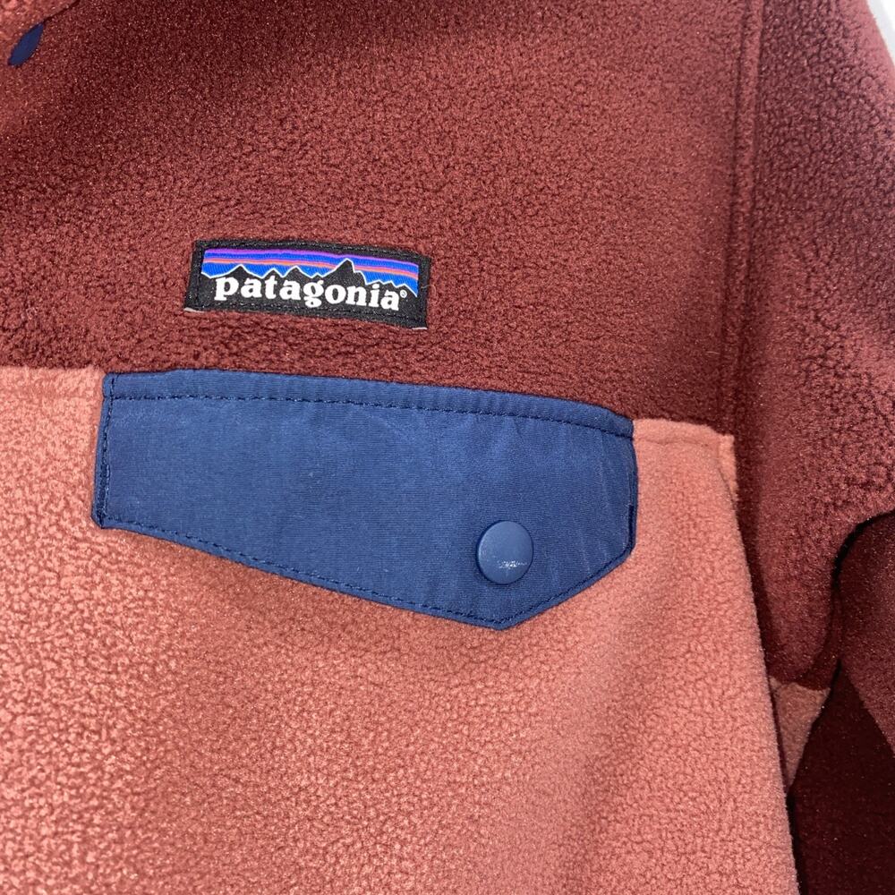 Patagonia Women's Synchilla Snap-T Fleece Pullover - Red / Rosehip - Size S - Picture 2 of 6